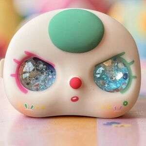 Baby Three Green Hair with Glittery Baby Blue Eyes - BB3